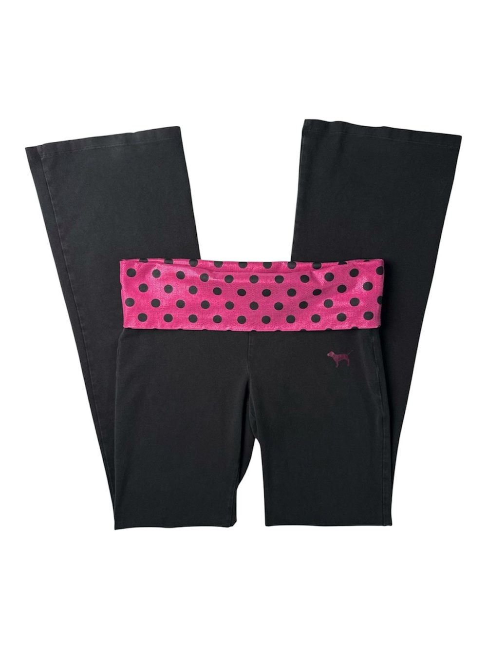 Victoria’s Secret PINK Polka Dot Metallic Foldover Pants Leggings